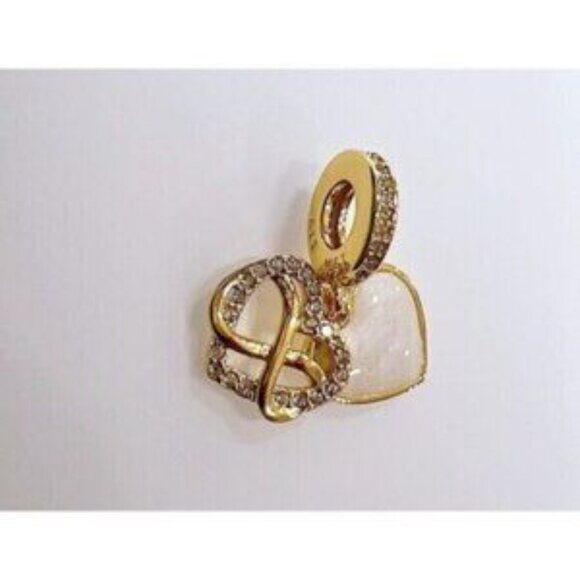 Sparkling Infinity Heart Dangle, Charm For Pandora Bracelet Necklace - Picture 4 of 5